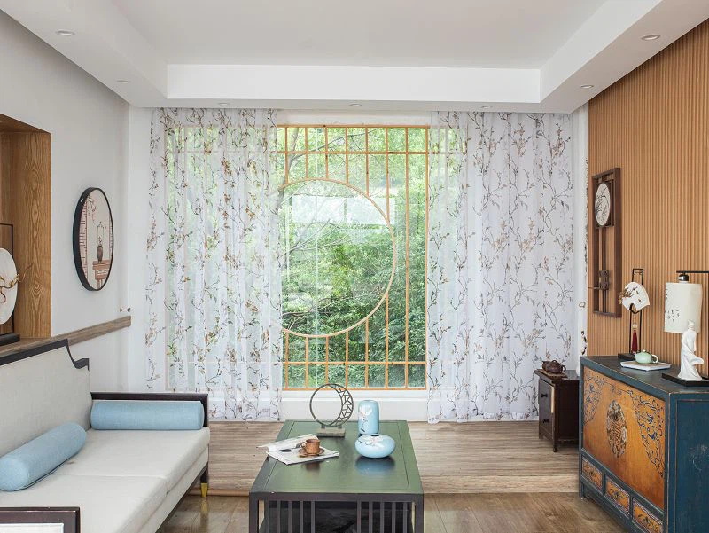 มุ้งลวด Doli Fabric พิมพ์ลายดอกพลัม