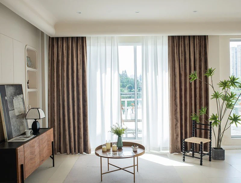 ผ้าม่านกำมะหยี่ลายหินอ่อนและเคลือบ