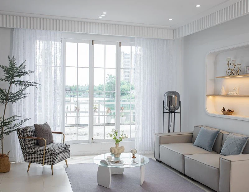 หน้าจอหน้าต่างทึบถัก Warp